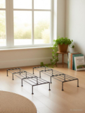 sree retails Anti Rust Metal Plant Pot Stand for Balcony| Decorative Planter stands Plant Container Set(Pack of 4, Metal)