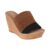 Textured Upper Open Toe Flats