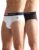 U.S. POLO ASSN.. Mens OEB06 Flag Waist Single Jersey Underwear Briefs – Pack of 2(OEB06-P2_White / Mulch_L)