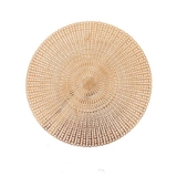 Home Centre Cinder Spiral Textured Placemat, 40 Cm X 40 Cm
