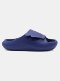 action Men COOL-1003 Trendy Comfortable Lightweight Breathable Casual Slip-On Slides(Navy , 7)