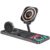Promate Transparent Docking Station, Magsafe Desk Charger With 15W Qi Foldable Charging Stand, Apple Watch Charger, Charge Protection, Rgb Lights, And Durably Made, Auraslate-Trio,2 Years Warranty