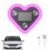 Car Led Ambient Light Heart Shape With Solar & Usb Charging – Neon Interior Windshield Decoration Lamp With Light Sensor, 5 Modes & Suction Mount For Cars, Romantic Night Driving Accessory