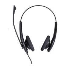 Jabra Biz 1100 Duo Usb Nc Global Wired On Ear Headphone With Mic (Black) (Part No -1159-0158)