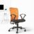 CELLBELL C83 Ergonomic Mesh Mid Back Office Chair for Home & Office | Height Adjustable Revolving Computer & Study Chair with Breathable Backrest, Metal Base, Lumbar Support & Swivel Wheels (Orange)