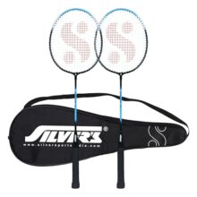 Silver’s Drive Badminton Kit (2 Racquets with Full Cover)(Blue/Black)