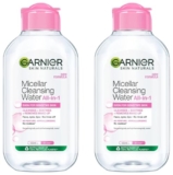 Garnier Skin Naturals, Cleansing Water, Hydrating & Soothing, Micellar Cleansing Water, 125 Ml (Pack Of 2)