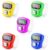 GLUN® Pack of 5 Finger Concert Crowd Counter, 5-Digit Counting LCD Display Device, Ring Electronic Digital Finger Counter for Crowd & Various Counting Use (Random Colour)