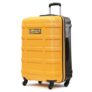 Uppercase Cargo 74Cm(Large) Check-In Trolley Bag Dualtone Spinner Hardsided Luggage Secure Combination Lock Scratch-Proof Surface Mesh Convipack Suitcase For Men & Women 2000 Days Warranty(Yellow)
