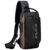 Storite Sling Bag For Men Stylish Crossbody Backpack For Men & Women, Anti-Theft Chest Bag With Usb Charging Port, Messenger Bags, Casual Shoulder Bag (Black Brown – 17 X 9 X 32 Cm)