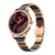 Noise Diva Araya Smartwatch for Women with AMOLED Display (850 Nits), 60 Precision-Set Crystals, Cycle Tracking, Skin Temperature, SOS with Live Location, 100+ Watch Faces – Rose Gold Ceramic