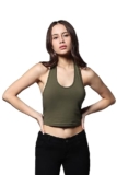 HIGH STAR Women’s Classic Fit Shirt (HSWTOW23052_OL_Olive_1