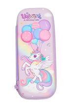 Crackles rackles Premium Stylish Unicorn Print Hardtop EVA Pencil Case Pouch School Kids, Girls and Boys (Multiple olors and Designs) Pack of 1