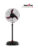 Kenstar Wind Speed Ultra MRN | Adjustable Height with 2 Year Warranty Ultra High Speed 400 mm Pedestal Fan(Maroon, Black | Pack of 1)