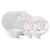 Larah By Borosil Boro Fluted Series Opalware Dinner Set | 21 Pieces For Family Of 6 | Microwave & Dishwasher Safe | Bone-Ash Free | Crockery Set For Dining & Gifting | Plates & Bowls | White