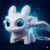 DEVAR Dragon Keychain Toy with LED Light & Moving Wings, Night Fury Glowing Dragon Keychain | Mini Fantasy Figure Creature Charm for Car Dashboard,Bike Keys,Backpack Bag Accessory & Kids Gift (White)