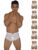 VIP Gold Men Solid White Pure Cotton Briefs (Pack of 6, 100 CM)