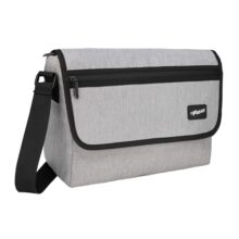 F Gear Kyoto Grey 8L Premium Tablet Sling Bag | Melange Herringbone Fabric | Fits 15” Laptop/Tablet | Lightweight, 1 Compartment & 2 Pockets | Ideal For Work, College, Daily Commute & Travel