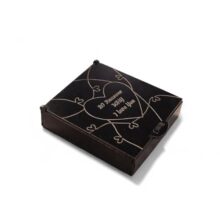 Wooden Heart Puzzle Gift Box With Engraved Message Pieces Interlocking Heart Shape Puzzle Set With Wooden Storage Box Hinged Lid Design