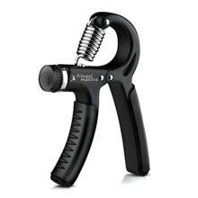 Fitness Mantra® Weight Adjustable Hight Quality Hand Gripper For Men & Women |Hand Grip|Finger Exerciser|Power Gripper|Hand Exerciser Equipment|Hand Strengtheners|Black| 10-40Kg|Stainless Steel
