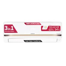 Hitachi 1.5 Ton 3 Star, New Star Rated, Inverter Split Ac (Copper, Hot & Cold, Smart View Display, 4 Way Swing, Ice Clean Cooling,Ras.G318Phdist, New Bee Rated, White)