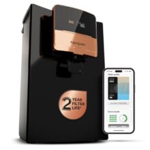 Aquaguard Ritz Pro RO+UV+Copper Water Purifier I Stainless Steel Tank | 2 year filter life | SMART Purifier | TDS Display | FilterLife & Water In take Tracker | With Mega Sediment filter