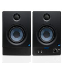 Audio Array Studio Monitors Speaker Pair 3.5″ | 50W RMS with Bluetooth 5.0 | Fiberglass Woofer & 1″ Silk Dome Tweeter, Class-D | TI 3116D2 Amp | TRS, RCA, AUX Inputs, Bass & Treble Control | AM-S2