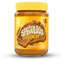 BONI Speculoos Caramelised Biscuit Spread 400g | Crunchy Cookie Butter Style | Belgian Style Vegan Dessert Topping for Bread, Toast, Waffles & Pancakes