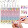 Acrylic Nail Art Pens 12 Color Set 0.7Mm Fine Tip Nail Design Pens For Nail Drawing Patterns Lines Dots And Nail Art Work