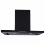 Elica Deep Silent Kitchen Chimney with EDS3 Technology (SPOT H4 TRIM EDS HE LTW 90 NERO T4V LED, 1 3D Filter, Touch Control, Black)
