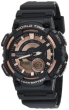 Casio Youth Series Analog-Digital Rose Gold Dial Men’s Watch – AEQ-110W-1A3VDF(AD222)