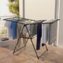 Lifelong Foldable Cloth Drying Stand | Rack For More Drying Space | Collapsible Laundry | Strong & Durable | Anti-Skid | Cloth Dryer With Iron Legs
