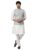 LATEST CHIKAN Men’s Silk Blend Kurta Pyjama Set with Jacquard Nehru Jacket – Festive&Wedding-Wear -2SS-CO-DPS-CR-NJ-SB-GY-38