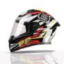 Tvs Racing Titan Series Full Face Helmet For Men | Premium Bike Helmets With Abs Shell, Uv Paint | Quick Release System | Aerodynamic Design | Dot & Isi Certified (Red, M)