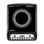 Amazon Basics 1600W Induction Cooktop | 7 Pre-Set Cooking Menus | LED Display | Smart Push Buttons I Energy Efficient, Auto Cut-off, 20A IGBT & 4KV Surge Protection I Black