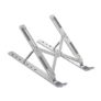 Ant Esports ALS05 6-Angle Adjustable Aluminum Laptop Stand for Desk | Foldable Portable Ergonomic Tabletop Notebook Riser | Anti-Slip Design | for MacBook, HP, Dell, Lenovo & All Laptops | Silver