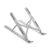 Ant Esports ALS05 6-Angle Adjustable Aluminum Laptop Stand for Desk | Foldable Portable Ergonomic Tabletop Notebook Riser | Anti-Slip Design | for MacBook, HP, Dell, Lenovo & All Laptops | Silver