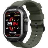 Fastrack Active Pro Rugged Smartwatch With 1.85″ Amoled Display With Aod|Singlesync Bt Calling|Functional Crown|100+ Sports Modes|Ai Coach|Auto Sport Recognition|Ai Voice Assistant|24X7 Health Suite