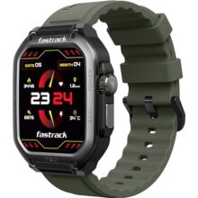 Fastrack Active Pro Rugged Smartwatch With 1.85″ Amoled Display With Aod|Singlesync Bt Calling|Functional Crown|100+ Sports Modes|Ai Coach|Auto Sport Recognition|Ai Voice Assistant|24X7 Health Suite