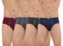Dollar Bigboss Men’s Cotton Assorted Pack of 4 Brief (8905474829435_MBBR-03-MIDASUE-PO4-CO1-Large), Multicolour