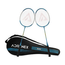 Adrenex By Flipkart R202 Combo White, Blue Strung Badminton Racquet(Pack Of: 2, 192 G)