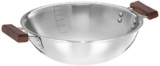 Amazon Brand – Solimo Stainless Steel & Aluminium Triply Kadhai, 26Cm, Silver