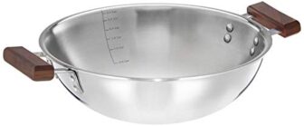 Amazon Brand – Solimo Stainless Steel & Aluminium Triply Kadhai, 26Cm, Silver