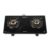 Havells GEOSLIM Gas stove |2 Heavy Duty Forged Brass Burner|6 mm Toughened Glass|Premium Valves|Removable Drip Tray|Soft Touch Knobs|5 year Warranty on Burners, Glass & Valves by Havells (Black)