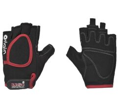 USI UNIVERSAL Origin Fitness Gym Gloves for Men & Women, Workout Powerlifting, Microfiber, Padded Palm & Silicon Tab Closure Weight Lifting (Medium, Grey)