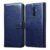 Amazon Brand-Solimo Flip Leather Mobile Cover (Soft, Flexible & Kickstand Back Case) Compatible For Oppo Reno2 F (Blue)