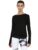 Ap’pulse Women’s Solid Slim Fit T-Shirt (AP-WN-RN-LS-THUMBOPEN-406_Black Small)