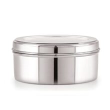 neelam – SPDB008P Stainless Steel 8 26G Puri Dabba, 550 ml, Silver