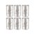 Neelam Stainless Steel 7, 22 Gauge Lazer Etching Amrapali Glass, 300 ml, Set of 6, Elegant and Durable Drinking Glass for Water, Juices, and Beverages, Ideal for Daily Use, Parties, Easy to Clean
