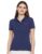 U.S. POLO ASSN. Women Classic Fit Polo Shirt (Awpo003Twill Light Blue_Navy Small)